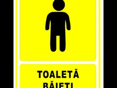 Indicator galben pentru toaleta baieti